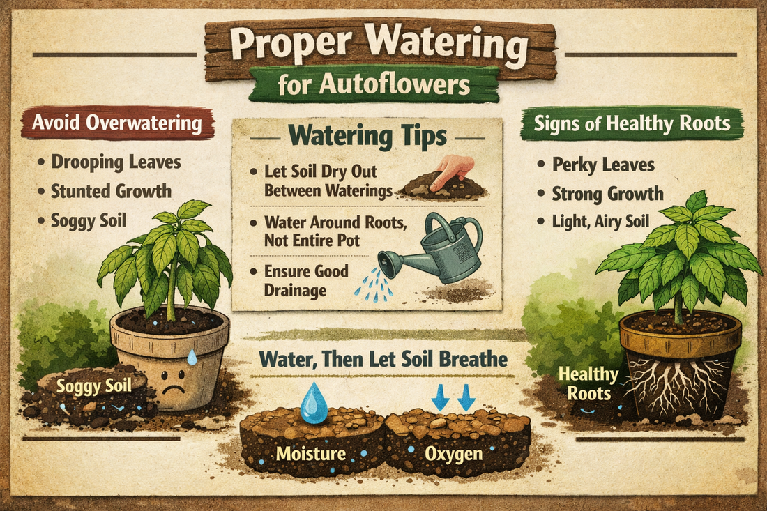 Autoflower Grow Guide – How to Water Properly (And Avoid Stunting Your Plants)
